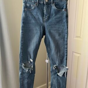 Women’s TopShop Distressed Jeans Ankle Skinny Size 26